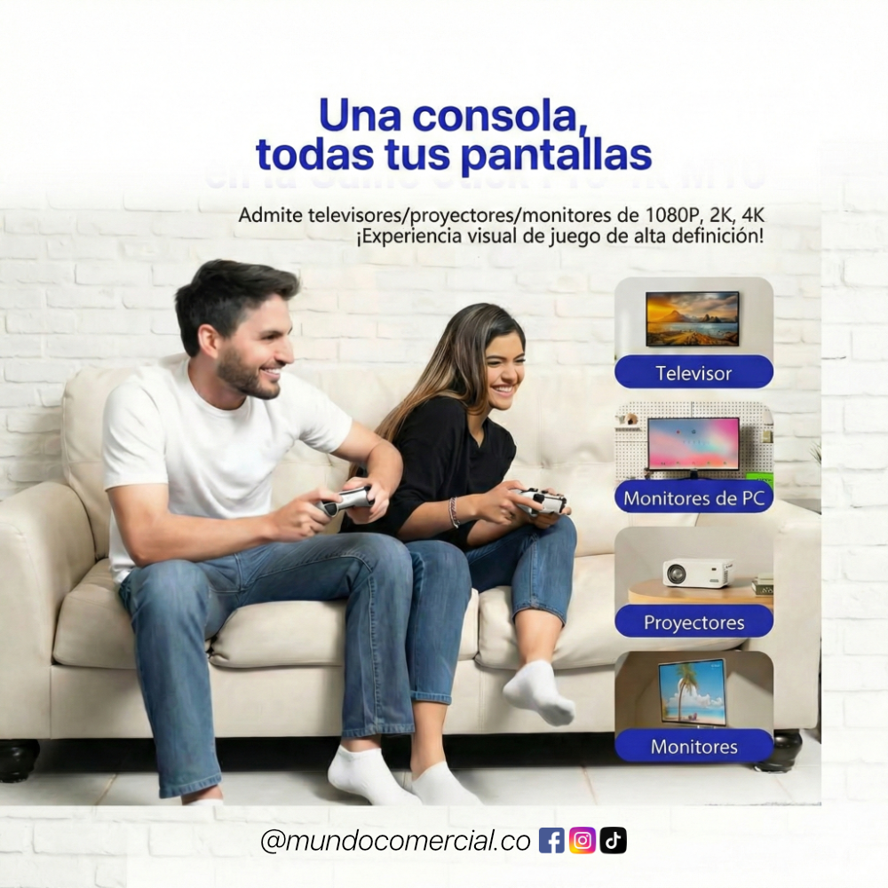 Consola Game Stick Pro 4K™ – Convierte tu TV en una Consola Retro con 20.000+ Juegos
