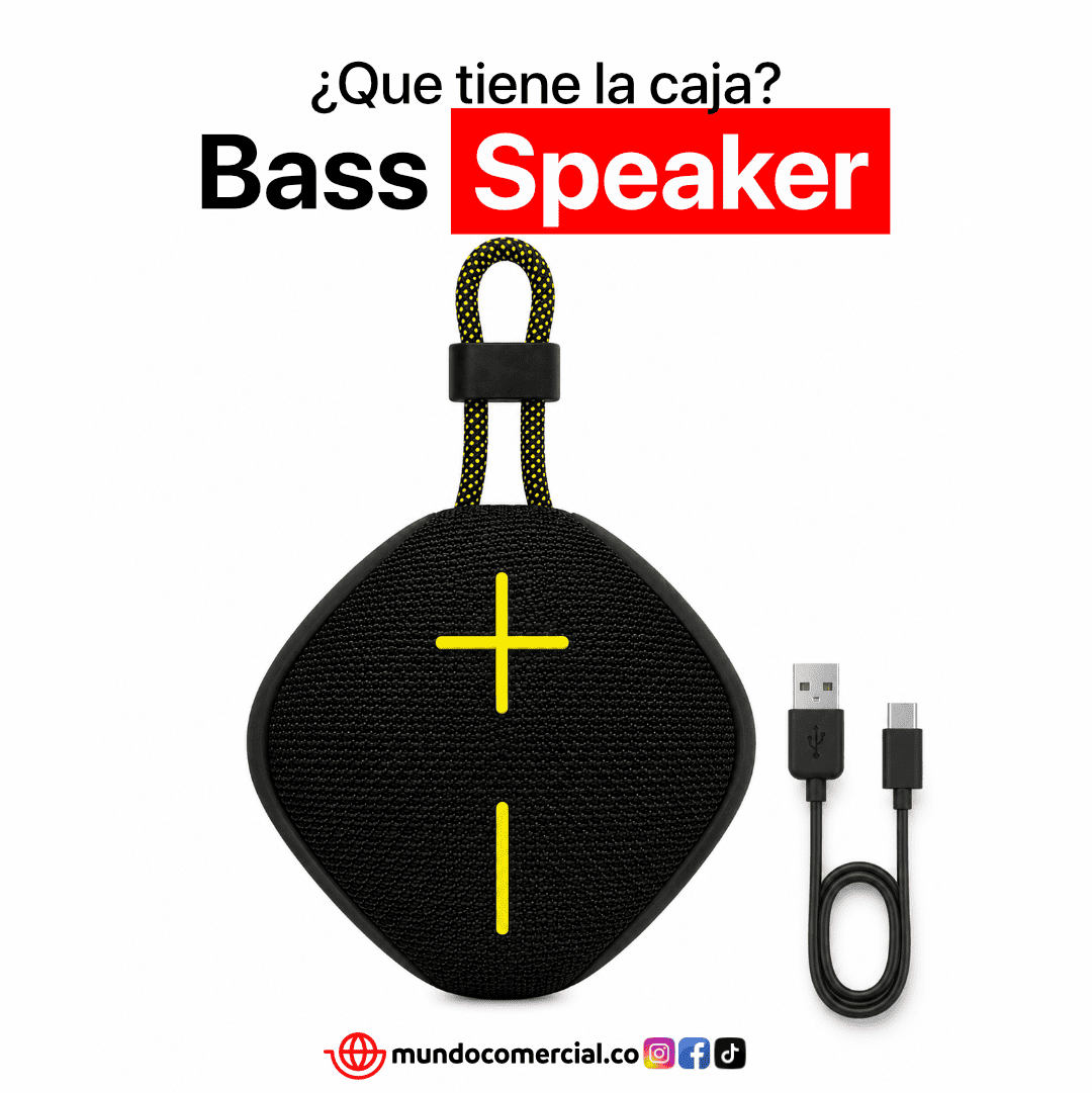 Parlante Bluetooth Bass Speaker B5-A6 RGB Impermeable IPX6 | Sonido HiFi TWS