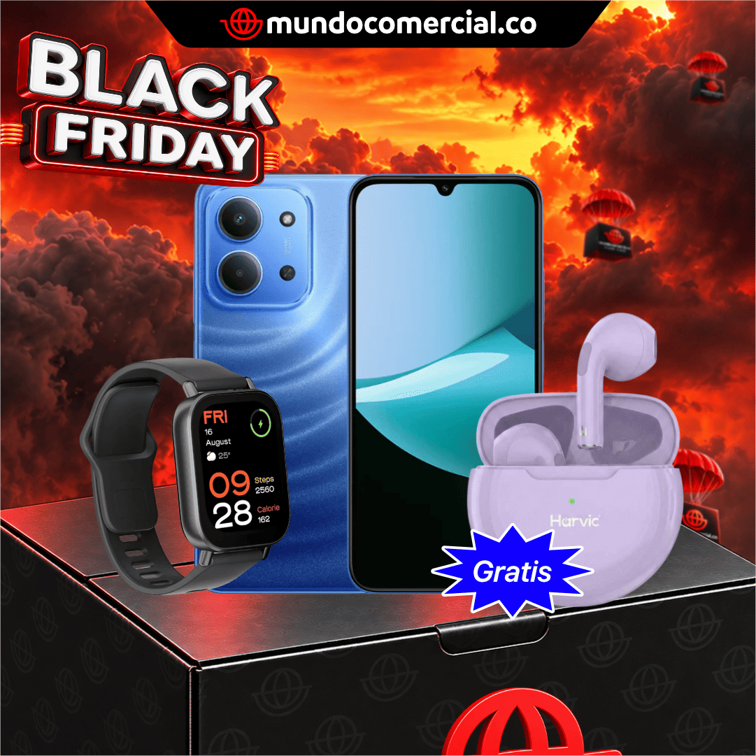 Combo Tech - Xiaomi Redmi 15C + Xioami Smart Watch 5 Active + Audífonos Gratis