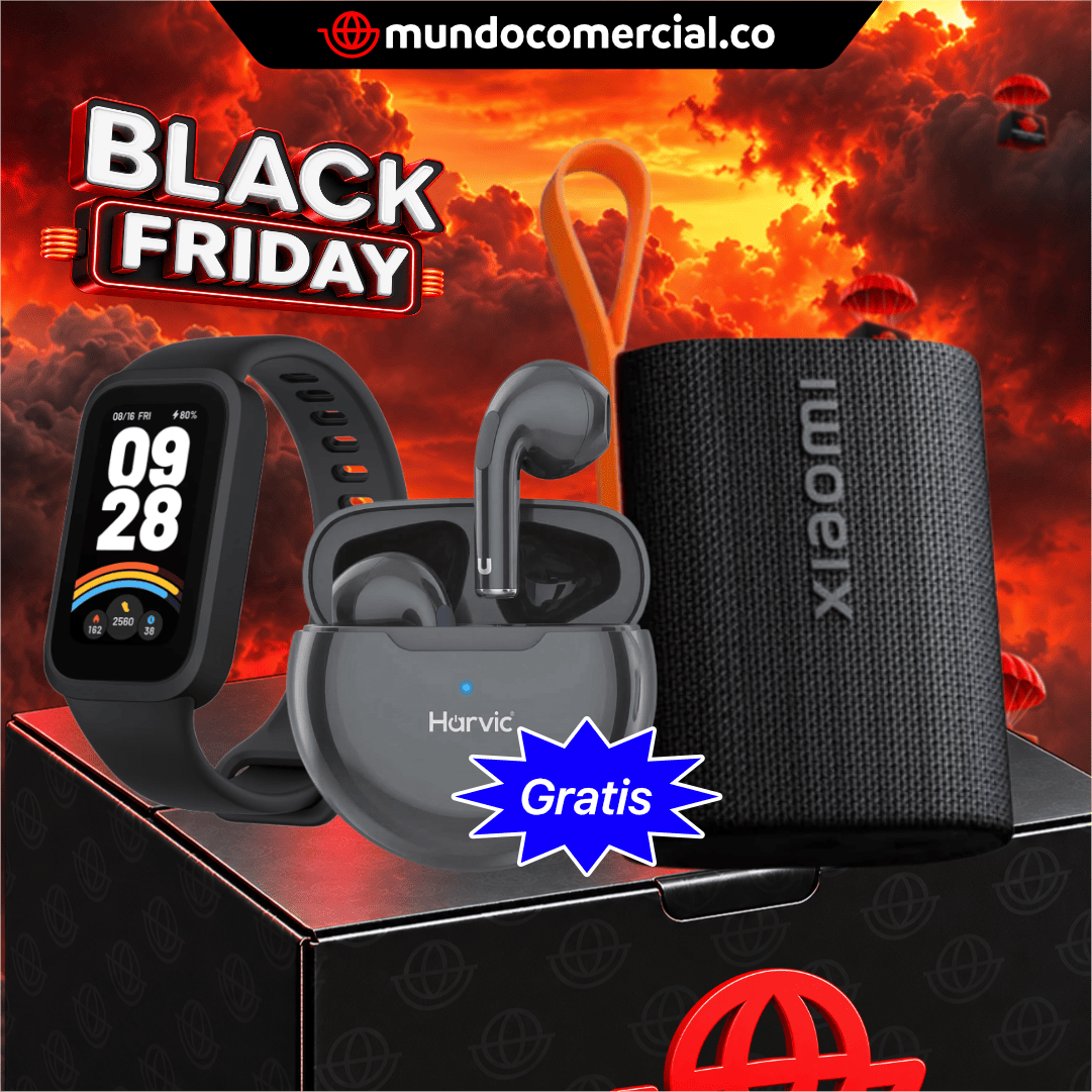 Combo Fitness Sound - Xiaomi parlante Sound Pocket +Xioami Smart Band 9 Active + Audífonos Gratis