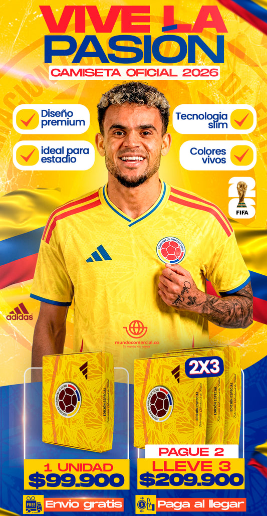 Camiseta Oficial Selección Colombia 2026