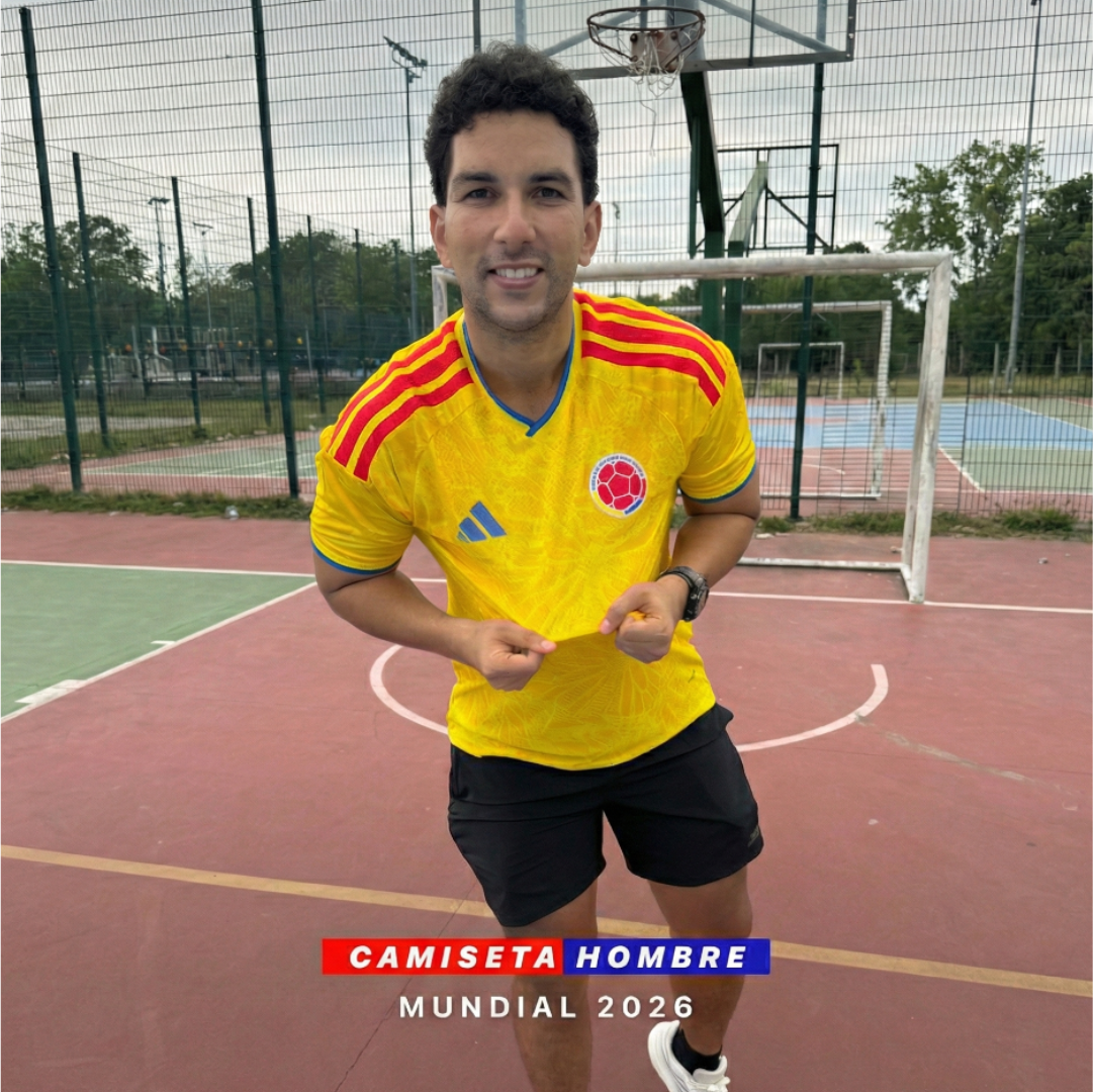 Camiseta Hombre Oficial Colombia Mundial 2026 – Tipo Jugador