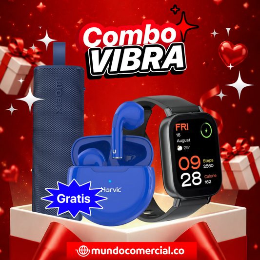 Combo Vibra Xiaomi | Sound Outdoor + Smart Watch + Audífonos Gratis