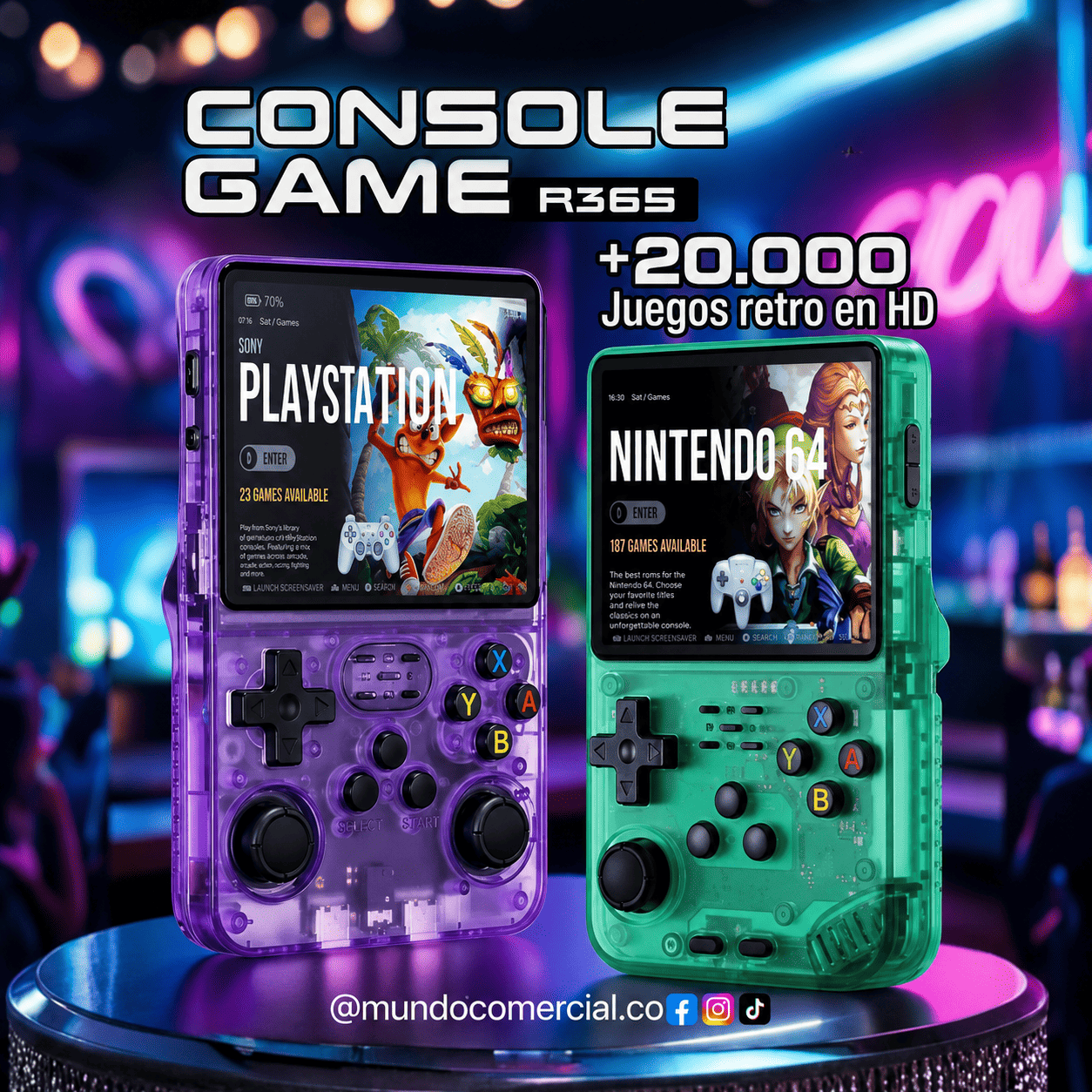 Consola de videojuegos portátil R36S, +20.000 Juegos en tu Bolsillo