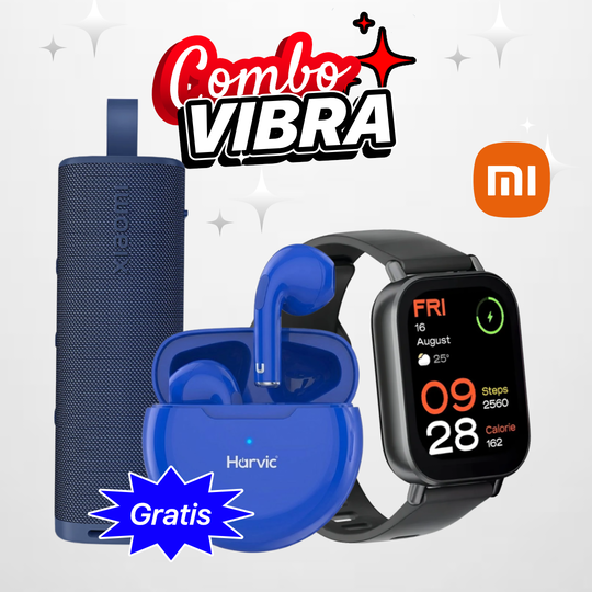 Combo Vibra Xiaomi | Sound Outdoor + Smart Watch + Audífonos Gratis