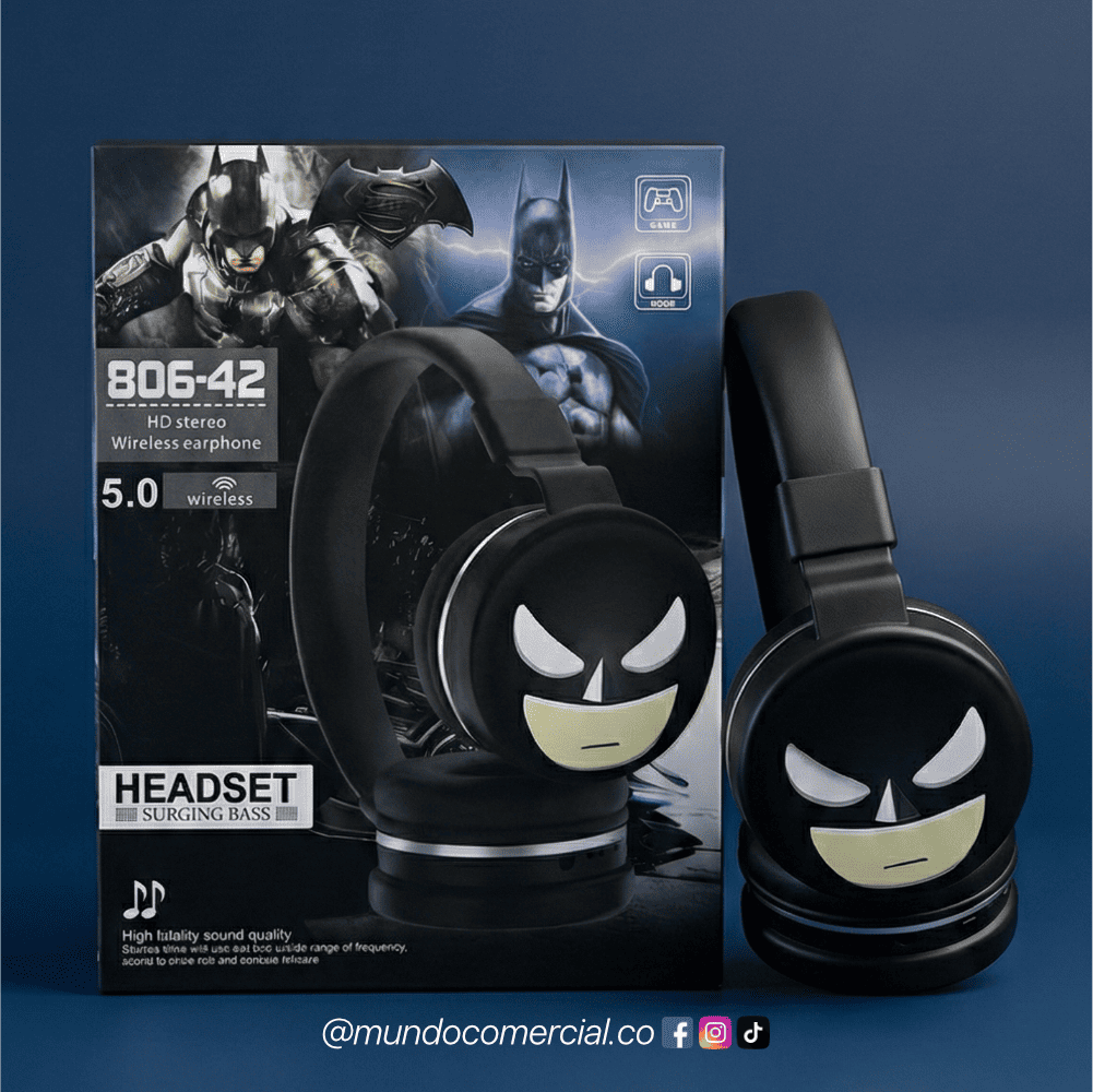 Audífonos Superheroe Bluetooth 3 en 1 Power Sound