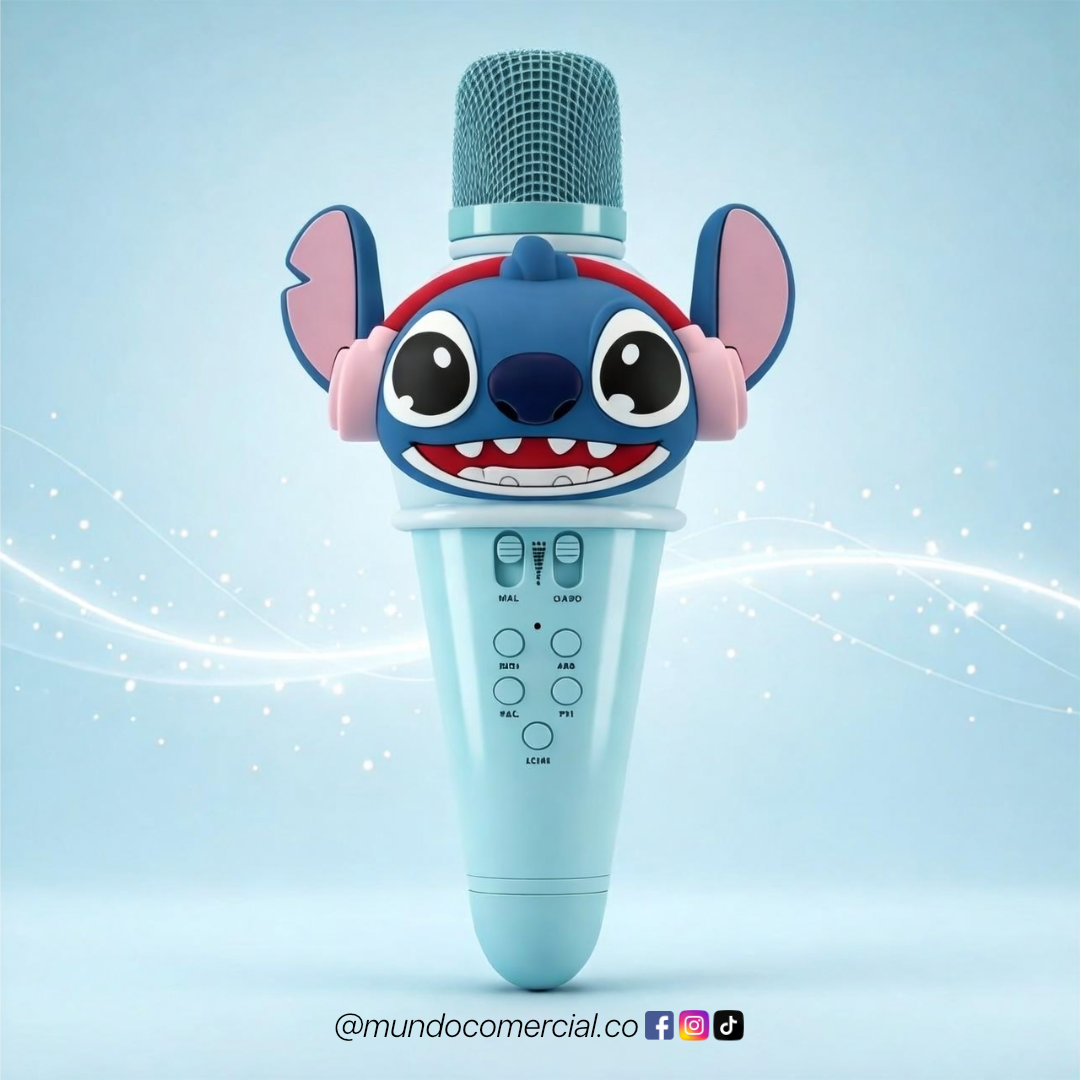 Micrófono Karaoke Inalámbrico LOVELY LED™ – El Show Empieza en Casa