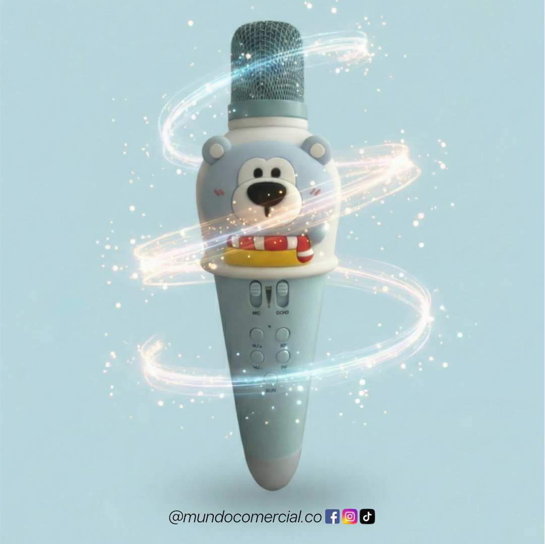 Micrófono Karaoke Inalámbrico LOVELY LED™ – El Show Empieza en Casa