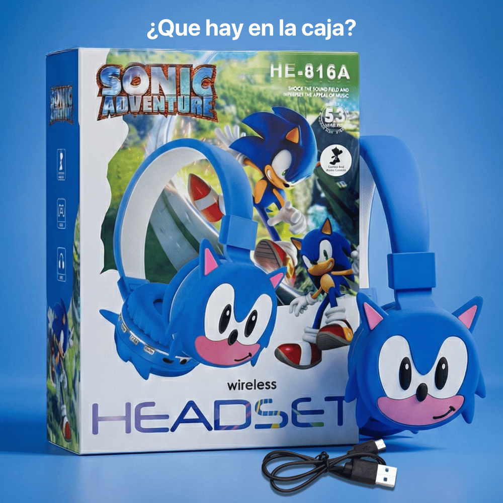 Audífonos Superheroe Bluetooth 3 en 1 Power Sound