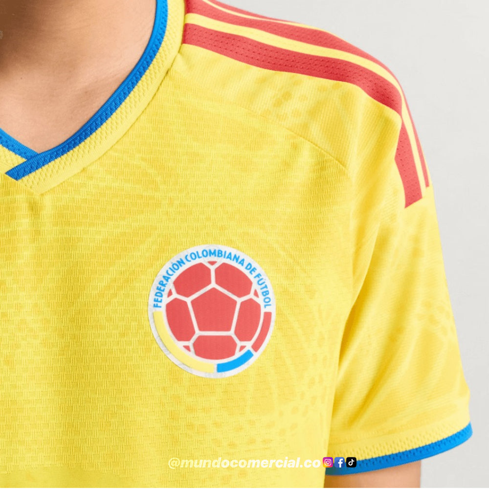 Camiseta Hombre Oficial Colombia Mundial 2026 – Tipo Jugador
