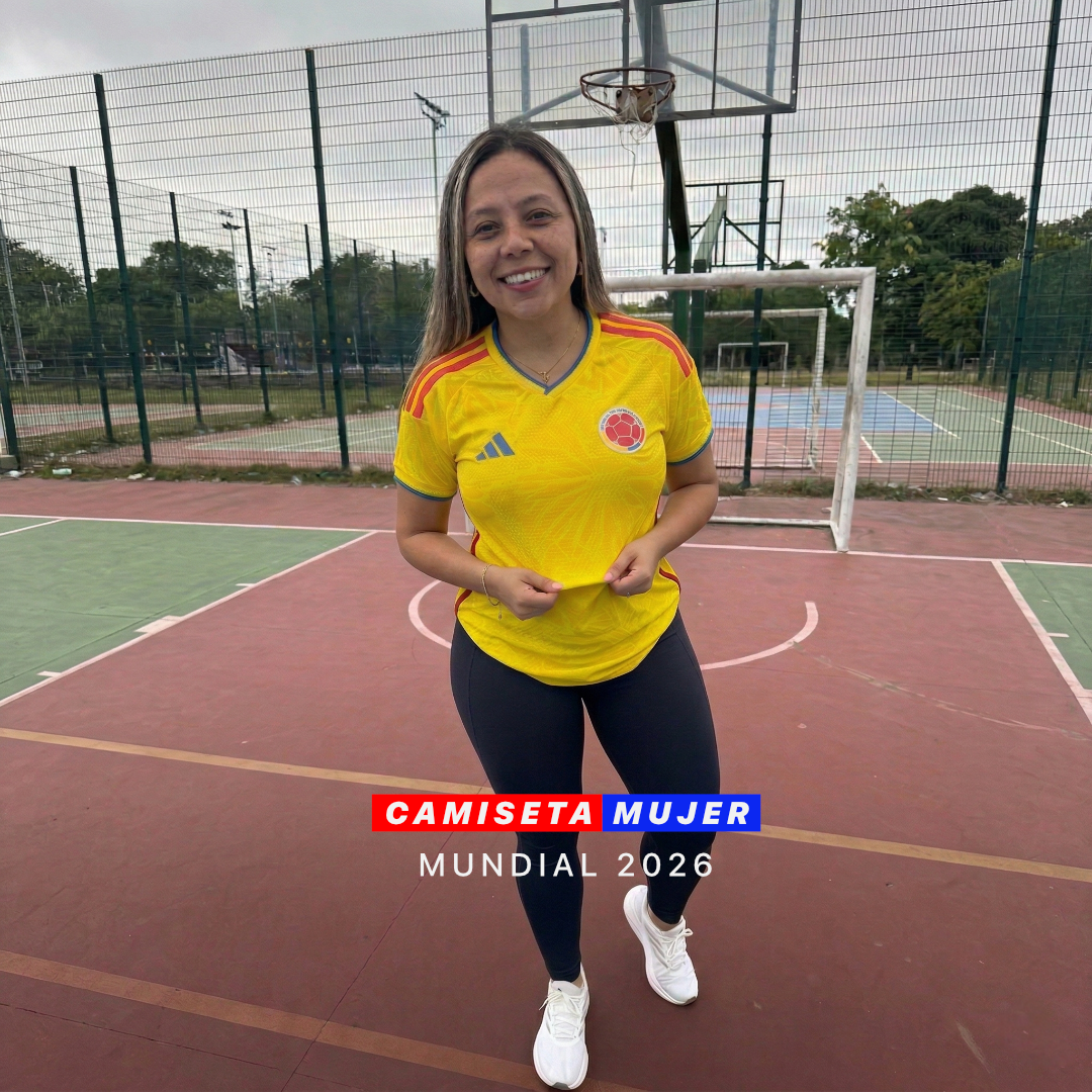 Camiseta Mujer Oficial Colombia Mundial 2026 – Tipo Jugador