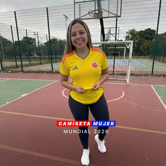 Camiseta Mujer Oficial Colombia Mundial 2026 – Tipo Jugador