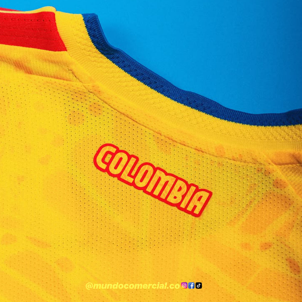 Camiseta Hombre Oficial Colombia Mundial 2026 – Tipo Jugador