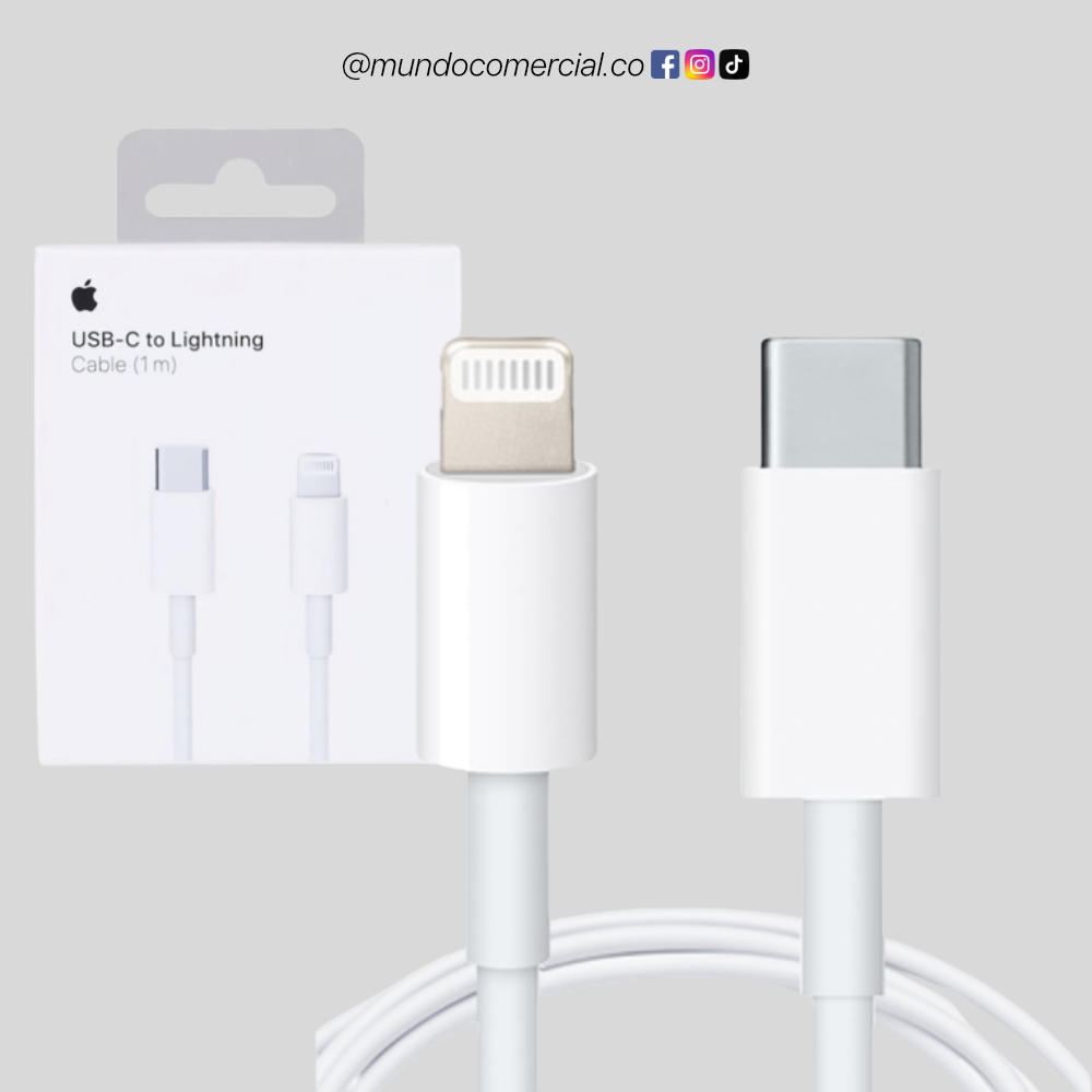 Cable Original USB-C a Lightning para Apple – Carga Rápida