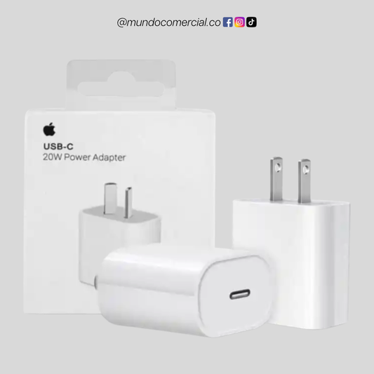 Adaptador USB-C 20W para iPhone Original | Carga Rápida Power Delivery