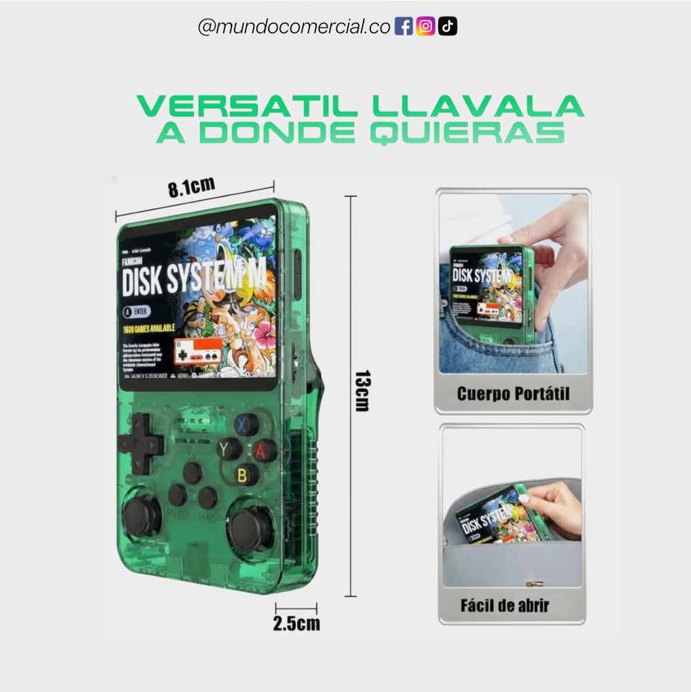 Consola de videojuegos portátil R36S, +20.000 Juegos en tu Bolsillo