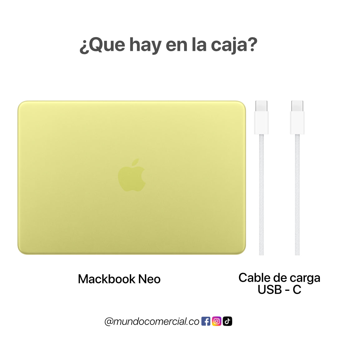 MacBook Neo Apple | Laptop para estudio, trabajo y creación de contenido en Colombia