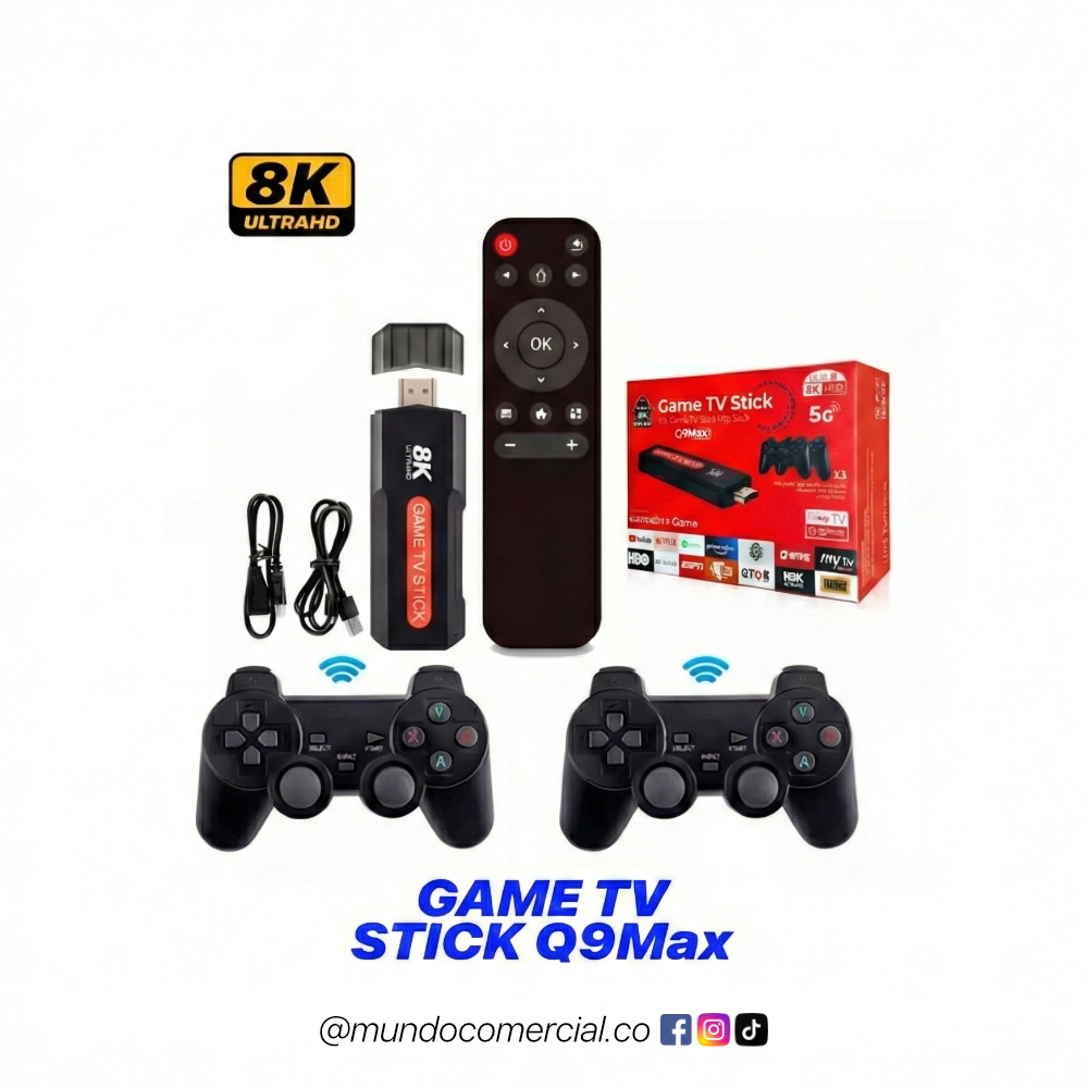 Consola Game TV Stick 8K Pro Max™ – Consola + Smart TV en un Solo Dispositivo