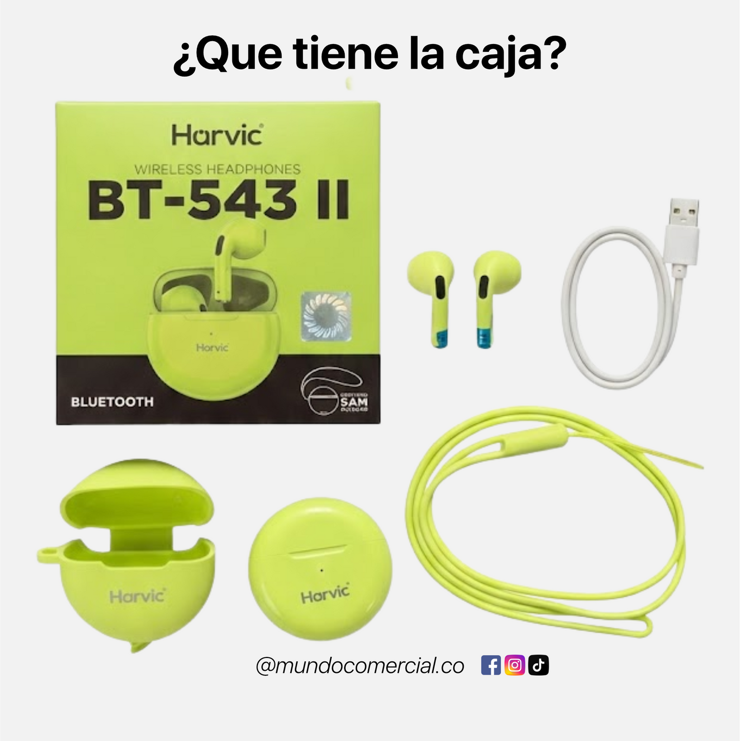 Audífonos Inalámbricos TWS Estilo Air - Harvic BT-543 II