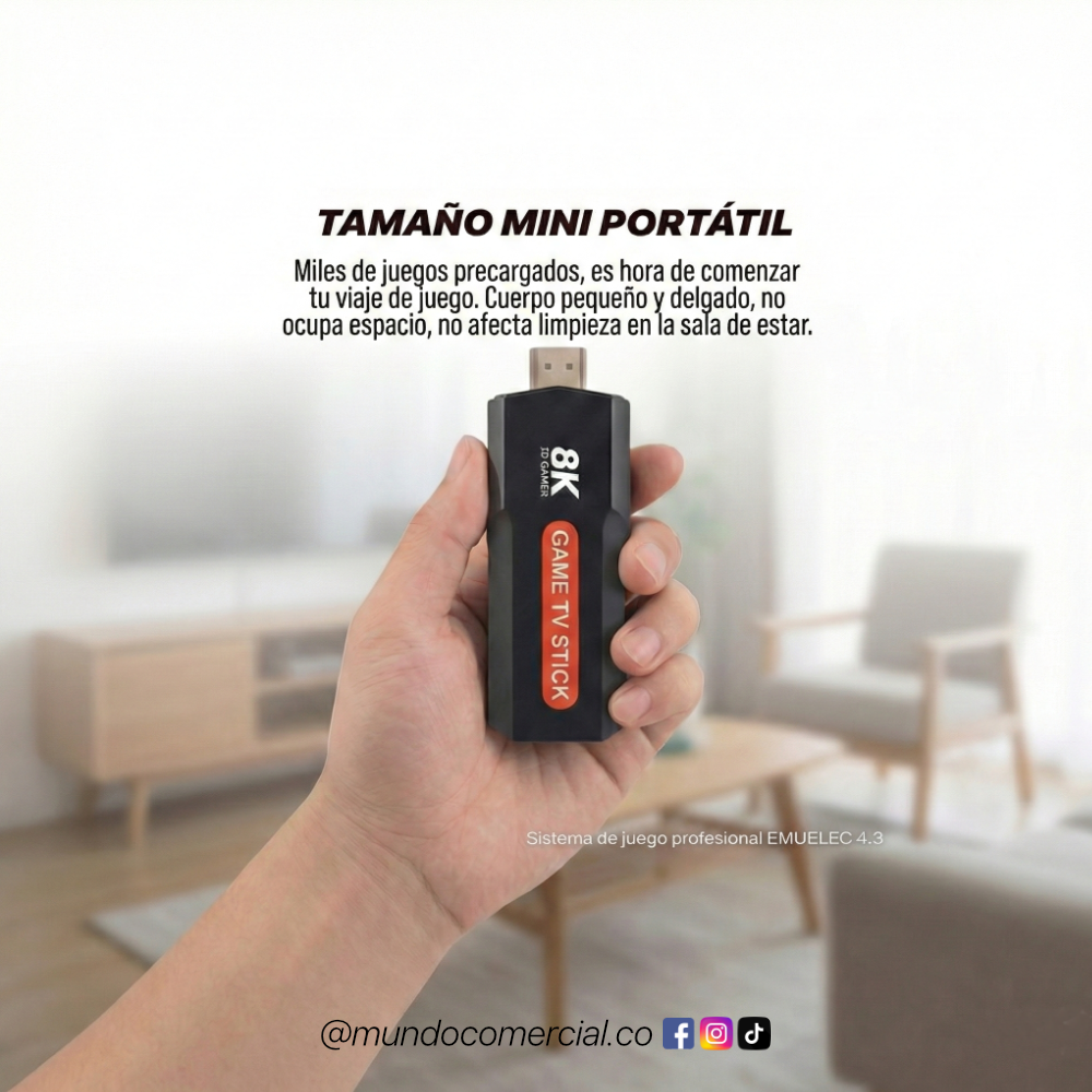 Consola Game TV Stick 8K Pro Max™ – Consola + Smart TV en un Solo Dispositivo