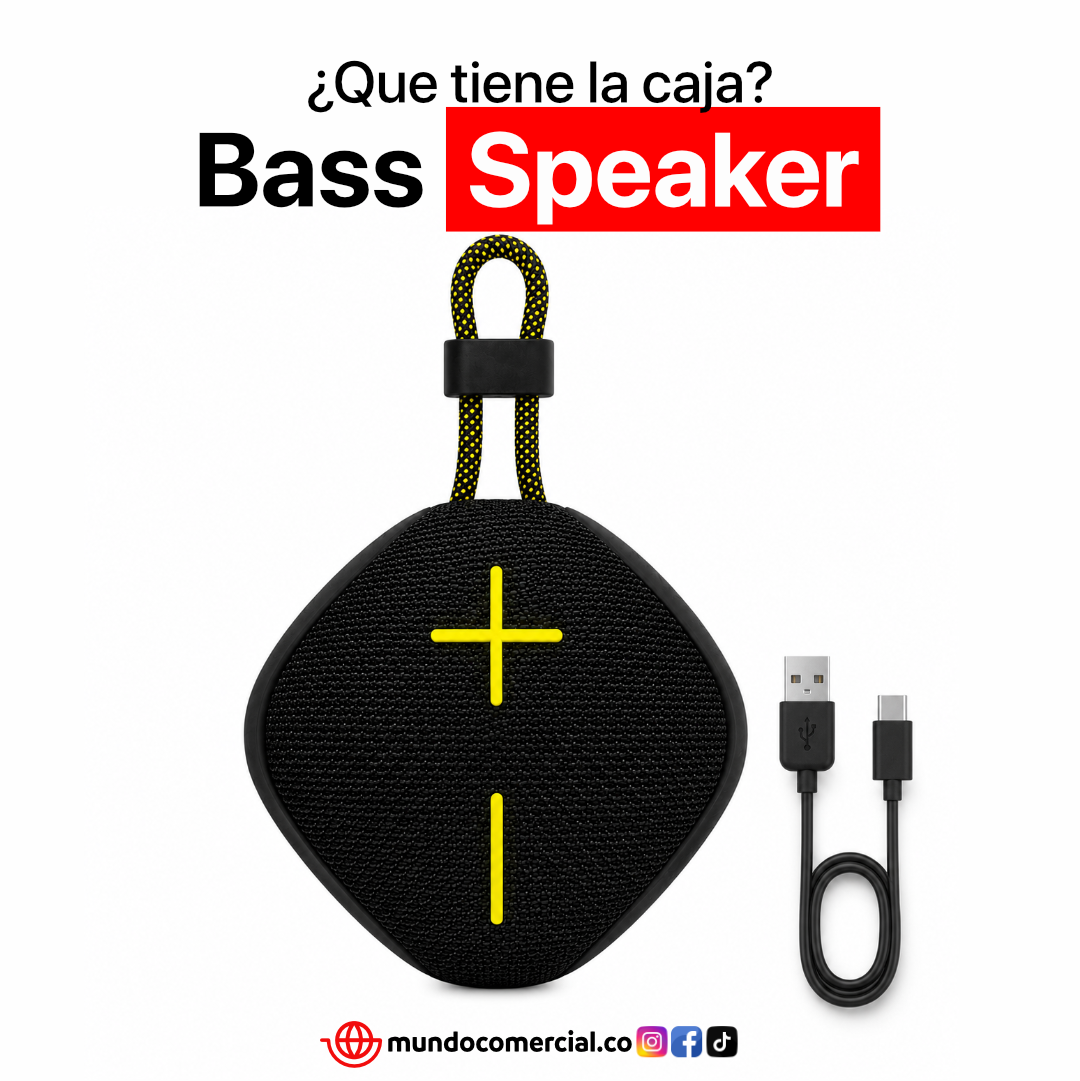 Parlante Bluetooth Bass Speaker B5-A6 RGB Impermeable IPX6 | Sonido HiFi TWS