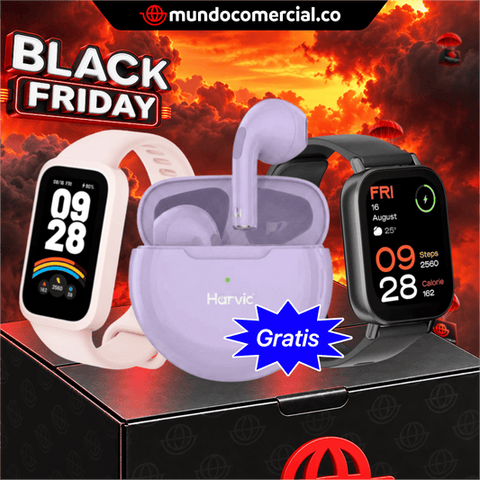 Combo Power Duo - Xiaomi Smart Watch 5 Active + Xioami Smart Band 9 Active + Audífonos Gratis