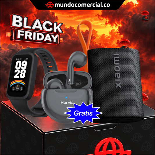 Combo Fitness Sound - Xiaomi parlante Sound Pocket +Xioami Smart Band 9 Active + Audífonos Gratis