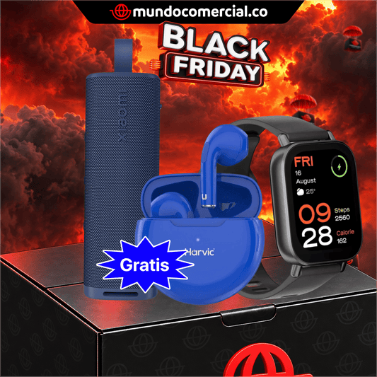 Combo Vibra - Xiaomi Sound Outdoor + Xiaomi Smart Watch 5 Active + Audífonos Gratis