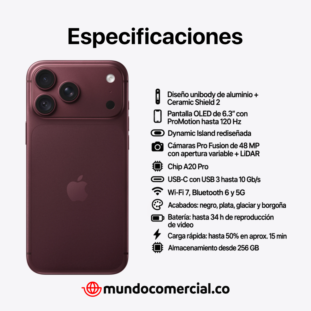 Celular iPhone 18 Pro | 256GB - El Futuro en tus manos, La  Innovación en cada detalle