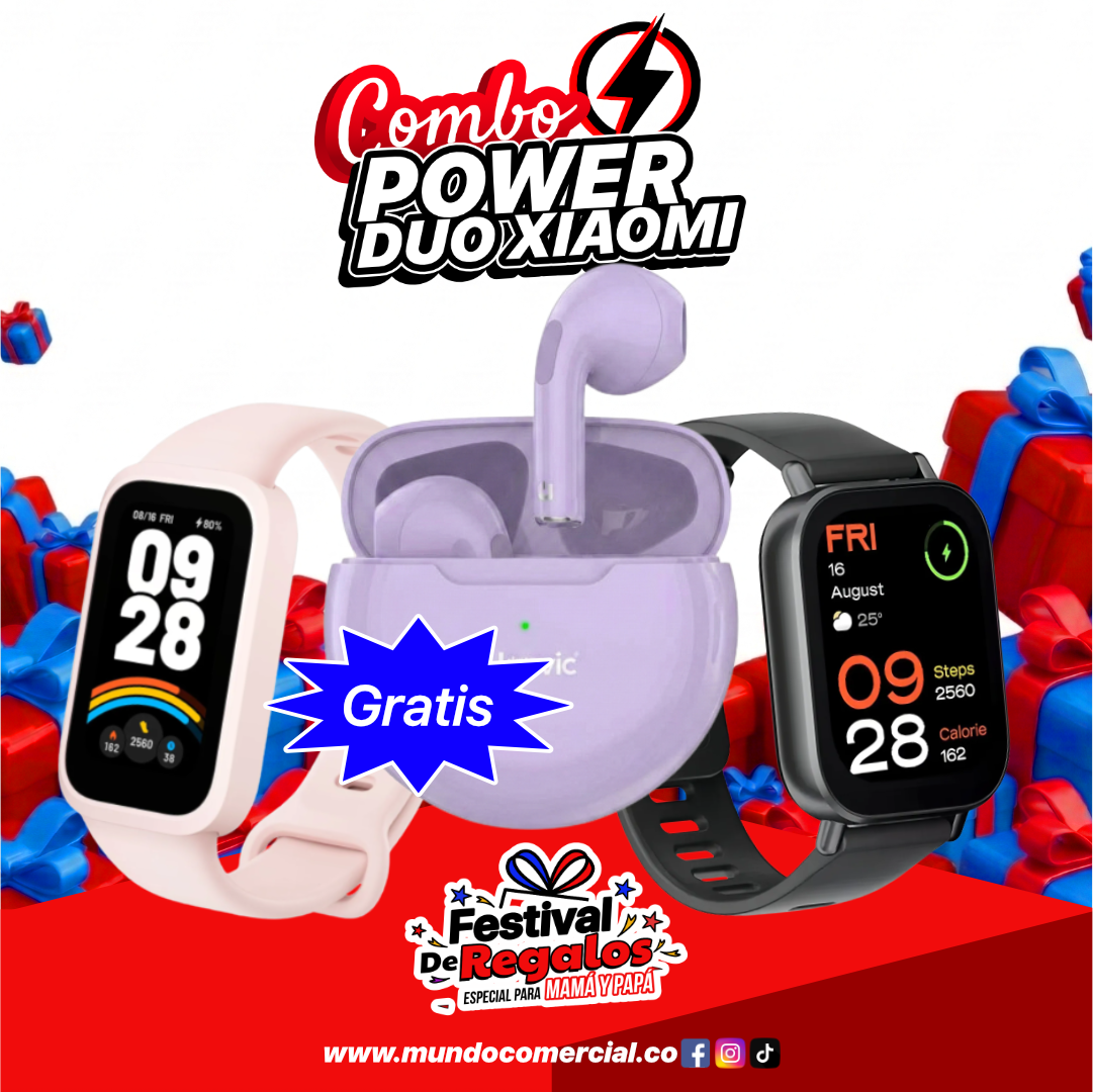 Combo Power Duo Xiaomi | Smart Watch 5 Active + Smart Band 9 Active