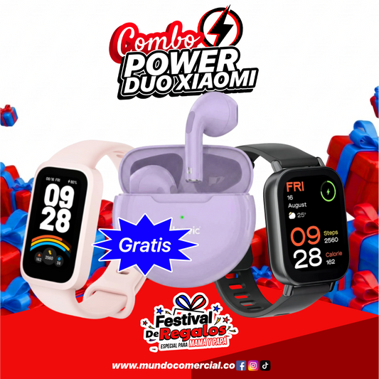 Combo Power Duo Xiaomi | Smart Watch 5 Active + Smart Band 9 Active