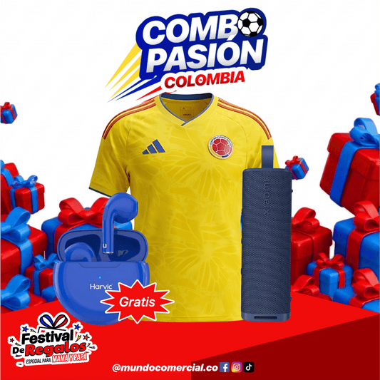 Combo Pasión Colombia | Camiseta Colombia + Xiaomi Sound Outdoor