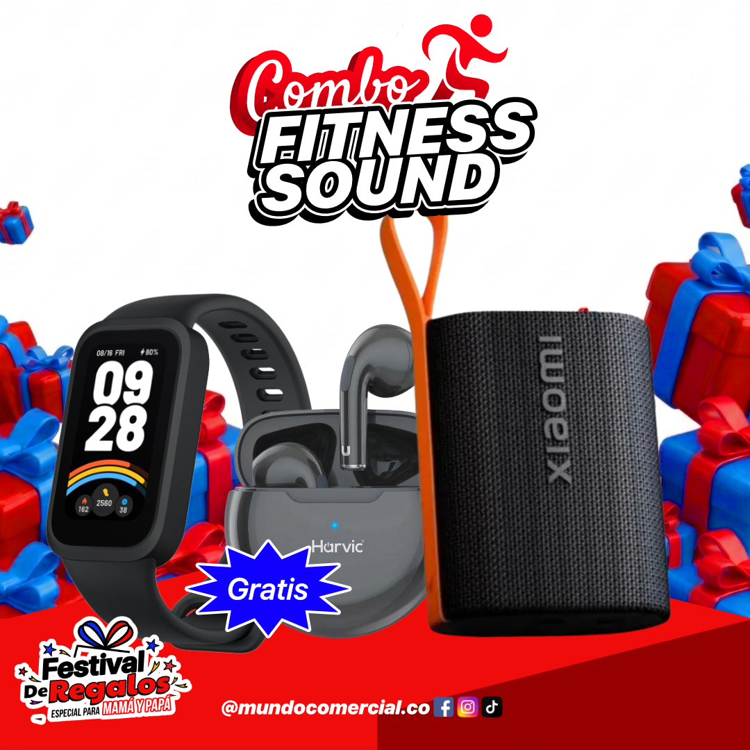 Combo para Mamá Fitness Sound | Xiaomi Sound Pocket + Smart Band 9 Active