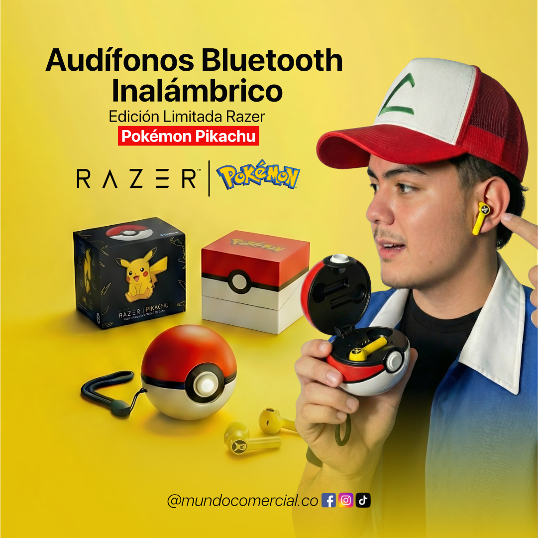 Audífonos Inalámbricos Pikachu | Edición Especial Bluetooth