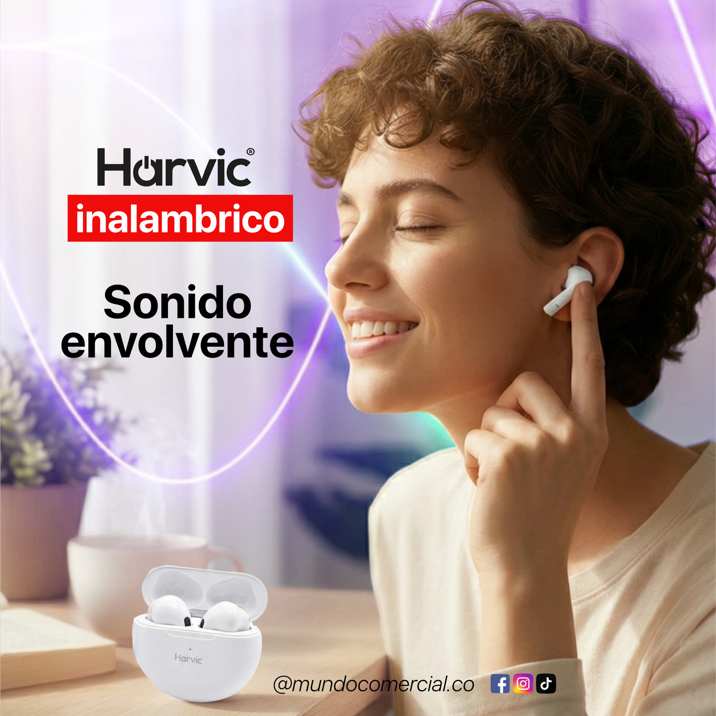 Audífonos Inalámbricos TWS Estilo Air - Harvic BT-543 II