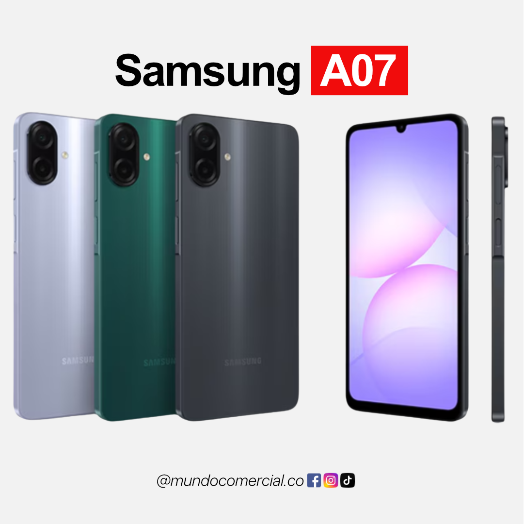 Celular Samsung Galaxy A07 128GB – 4GB RAM -  Lo Esencial al Mejor Precio
