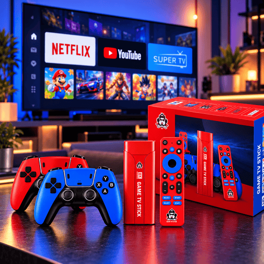 Consola Android Tv Box G1 – Game TV Stick con 2 Controles, +25.000 Juegos, Android 13 y Decodificación 8K