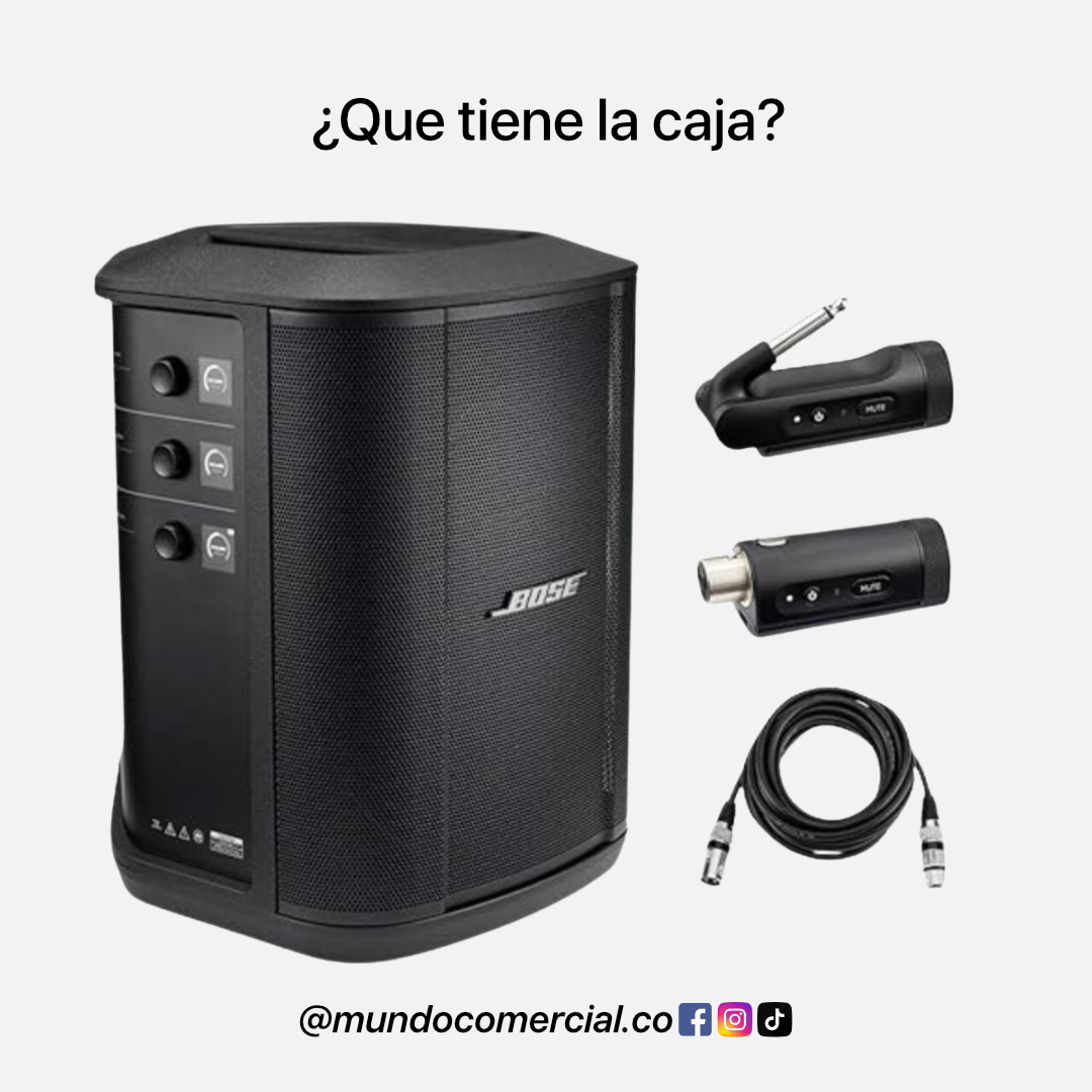 Parlante Bose S1 Pro+ – Sonido Profesional Portátil con Mezclador Integrado
