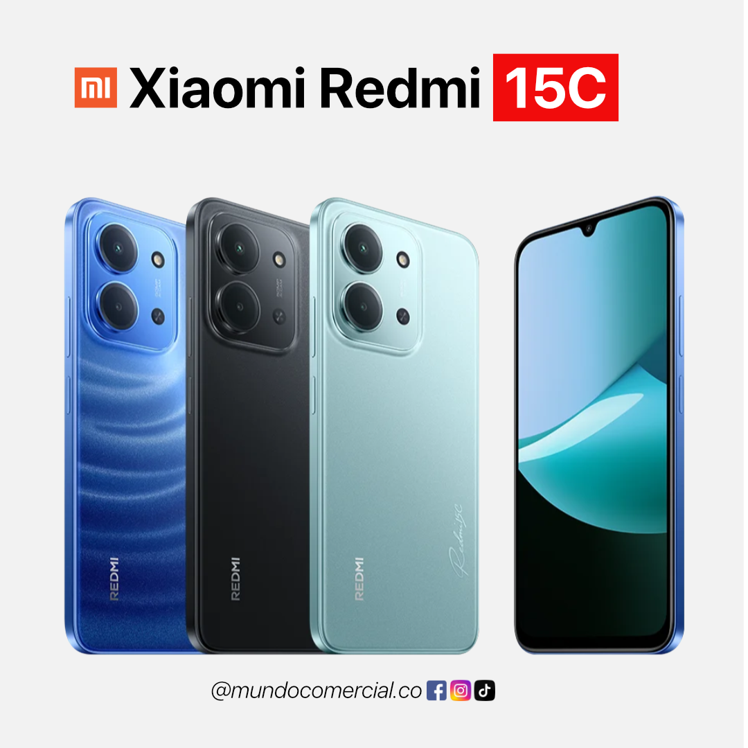 Celular Xiaomi Redmi 15C- 256GB – 4GB RAM Más Espacio, Mejor Precio